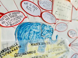 VO - professionalisering - art of hosting - tekening olifant